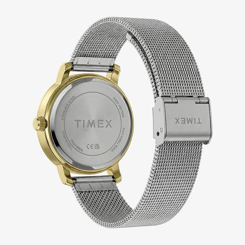 Timex Womens Silver Tone Stainless Steel Bracelet Watch Tw2y48800jt