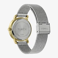 Timex Womens Silver Tone Stainless Steel Bracelet Watch Tw2y48800jt