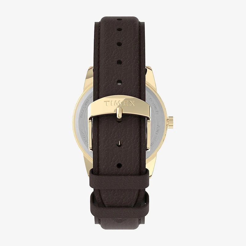 Timex Mens Brown Leather Strap Watch Tw2p75800jt