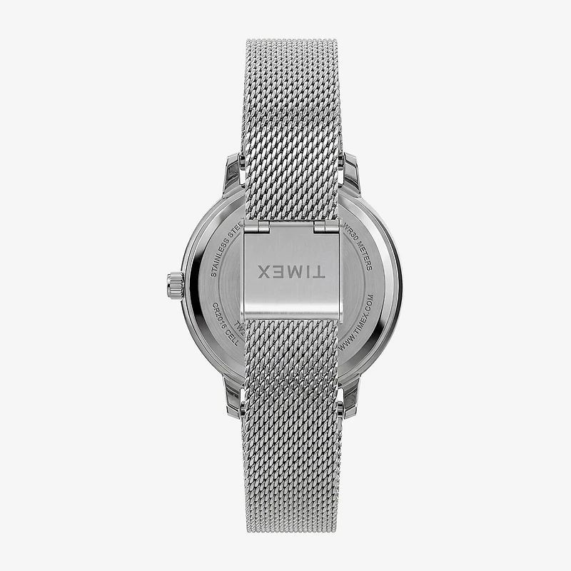 Timex Womens Silver Tone Stainless Steel Bracelet Watch Tw2y48600jt