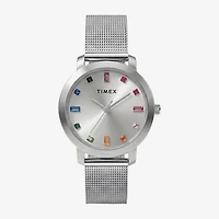 Timex Womens Silver Tone Stainless Steel Bracelet Watch Tw2y48600jt