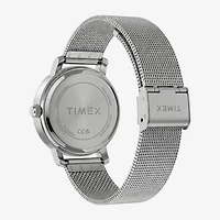 Timex Womens Silver Tone Stainless Steel Bracelet Watch Tw2y48600jt