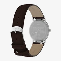 Timex Timex Peanuts Weekender 38mm Baseball Brown Leather Strap Watch Tw2y51500jt Mens Brown Leather Strap Watch Tw2y51500jt