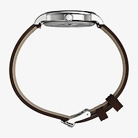Timex Timex Peanuts Weekender 38mm Baseball Brown Leather Strap Watch Tw2y51500jt Mens Brown Leather Strap Watch Tw2y51500jt
