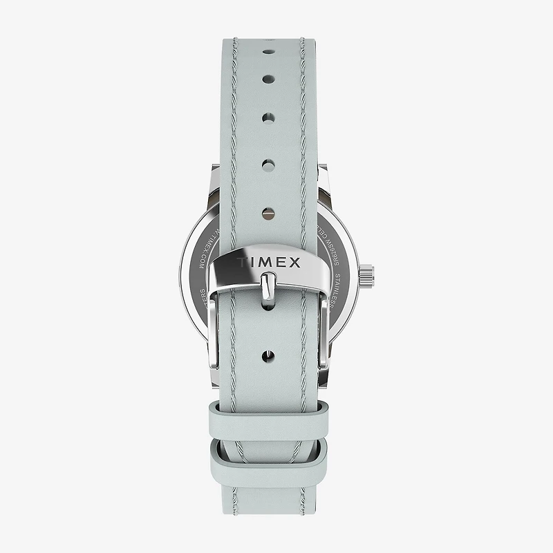 Timex Womens Blue Leather Strap Watch Tw2y67100jt