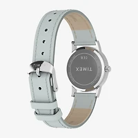 Timex Womens Blue Leather Strap Watch Tw2y67100jt