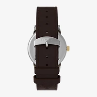 Timex Mens Brown Leather Strap Watch Tw2y67600jt