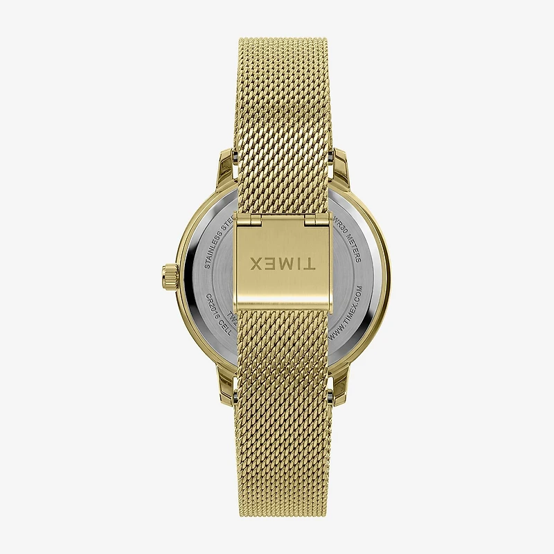 Timex Womens Gold Tone Stainless Steel Bracelet Watch Tw2y48700jt