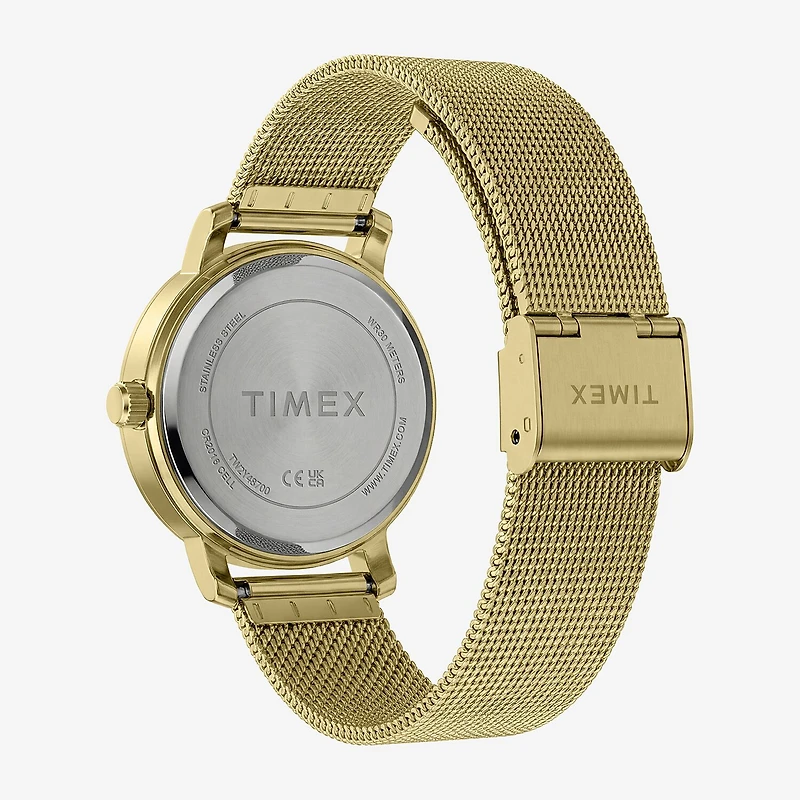 Timex Womens Gold Tone Stainless Steel Bracelet Watch Tw2y48700jt