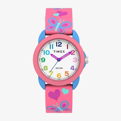 Timex Girls Pink Strap Watch Tw2y59700jt