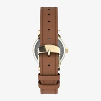 Timex Womens Brown Leather Strap Watch Tw2y72700jt