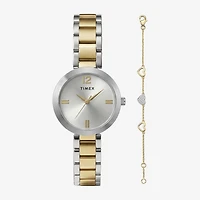 Timex Womens Two Tone Watch Boxed Set Twg068200ji