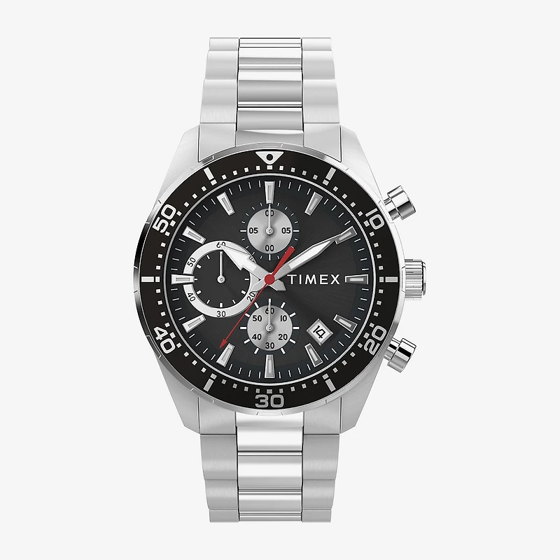 Timex Mens Silver Tone Stainless Steel Bracelet Watch Tw2y56900vq