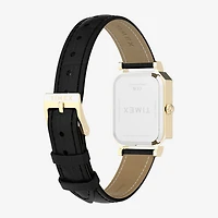 Timex Womens Black Leather Strap Watch Tw2y71900vq