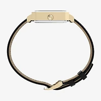 Timex Womens Black Leather Strap Watch Tw2y71900vq