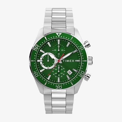 Timex Mens Silver Tone Stainless Steel Bracelet Watch Tw2y62100vq