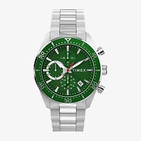 Timex Mens Silver Tone Stainless Steel Bracelet Watch Tw2y62100vq