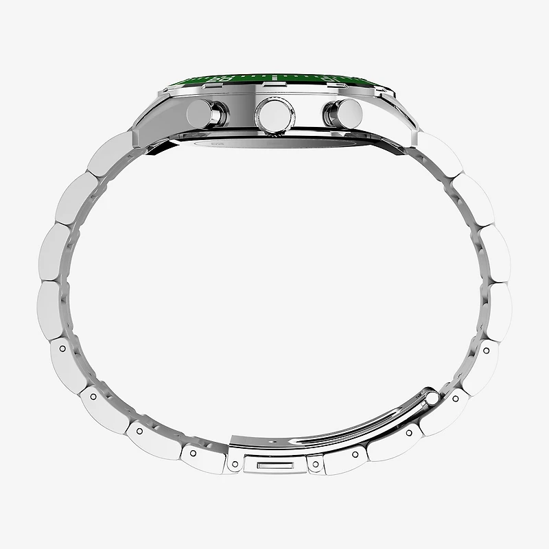 Timex Mens Silver Tone Stainless Steel Bracelet Watch Tw2y62100vq