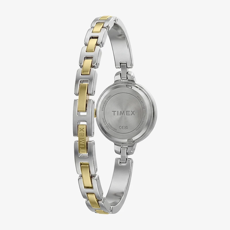 Timex Womens Two Tone 2-pc. Watch Boxed Set Twg067800vq