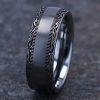 Mens 8MM Tungsten Wedding Band