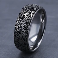 Mens 8MM Tungsten Wedding Band