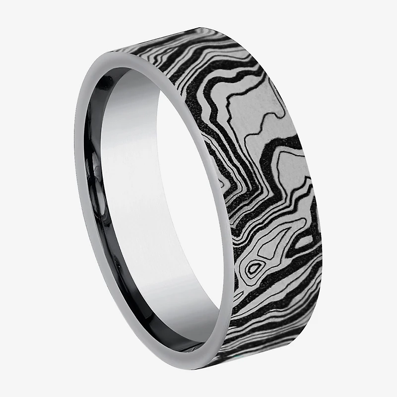 Mens 7MM Tungsten Wedding Band