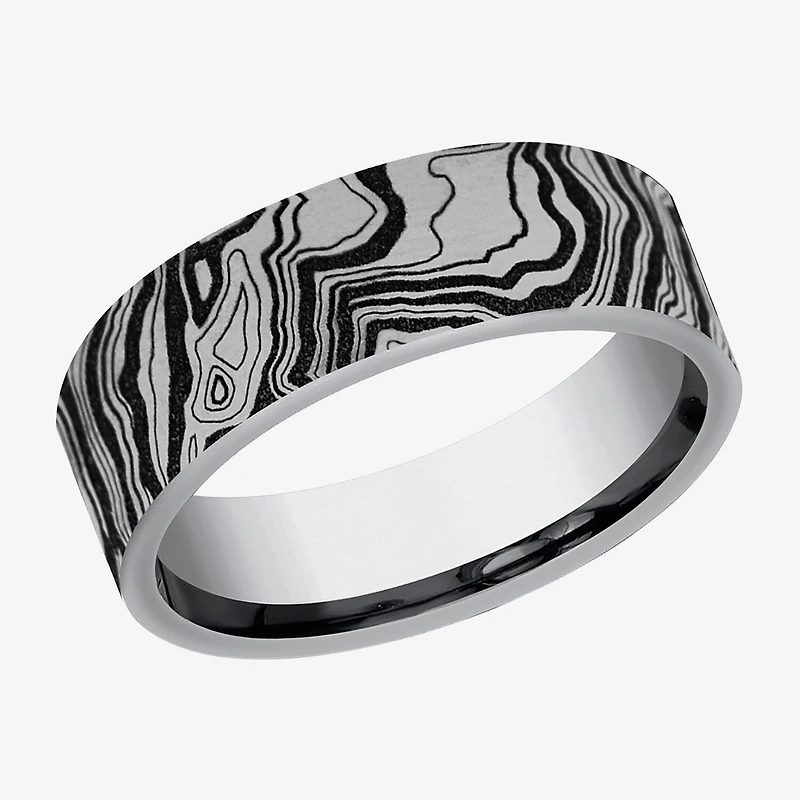 Mens 7MM Tungsten Wedding Band