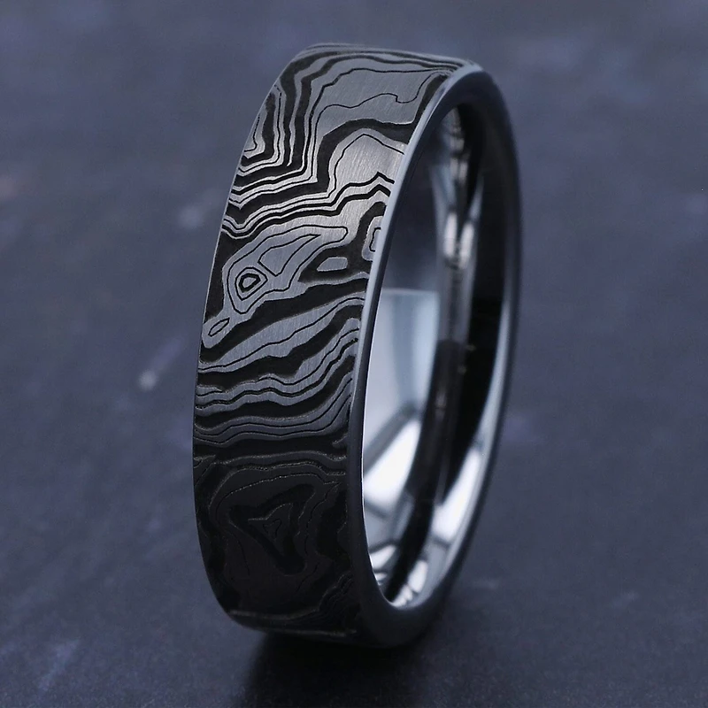 Mens 7MM Tungsten Wedding Band