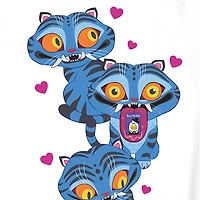 Little & Big Kid Girls Round Neck Short Sleeve Regular Fit KPop Demon Hunters Graphic T-Shirt