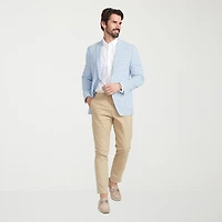 The Savile Row Co Mens Plaid Slim Fit Sport Coat