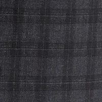 The Savile Row Co Pattern Mens Plaid 2-pc. Suit Set
