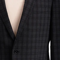 The Savile Row Co Pattern Mens Plaid 2-pc. Suit Set