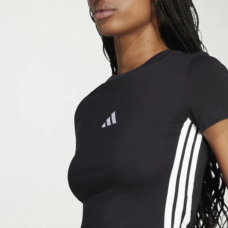 adidas Womens Crew Neck Short Sleeve Active T-Shirt