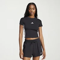 adidas Womens Crew Neck Short Sleeve Active T-Shirt