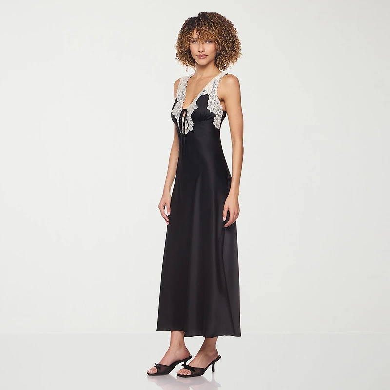 belle vie Womens Sleeveless Midi Slip Dress