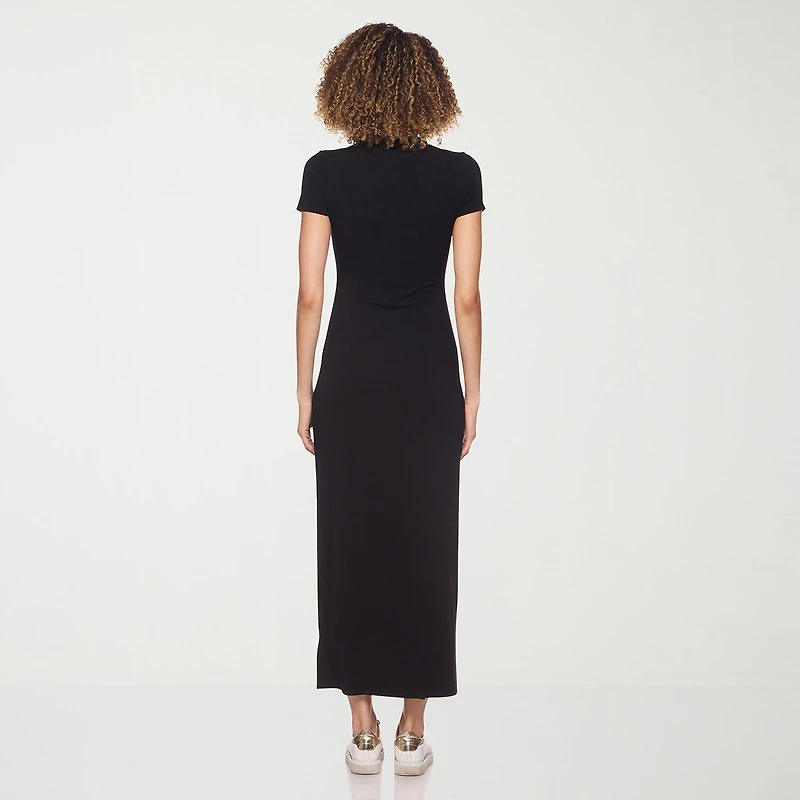 belle vie Womens Short Sleeve Shirt Dress