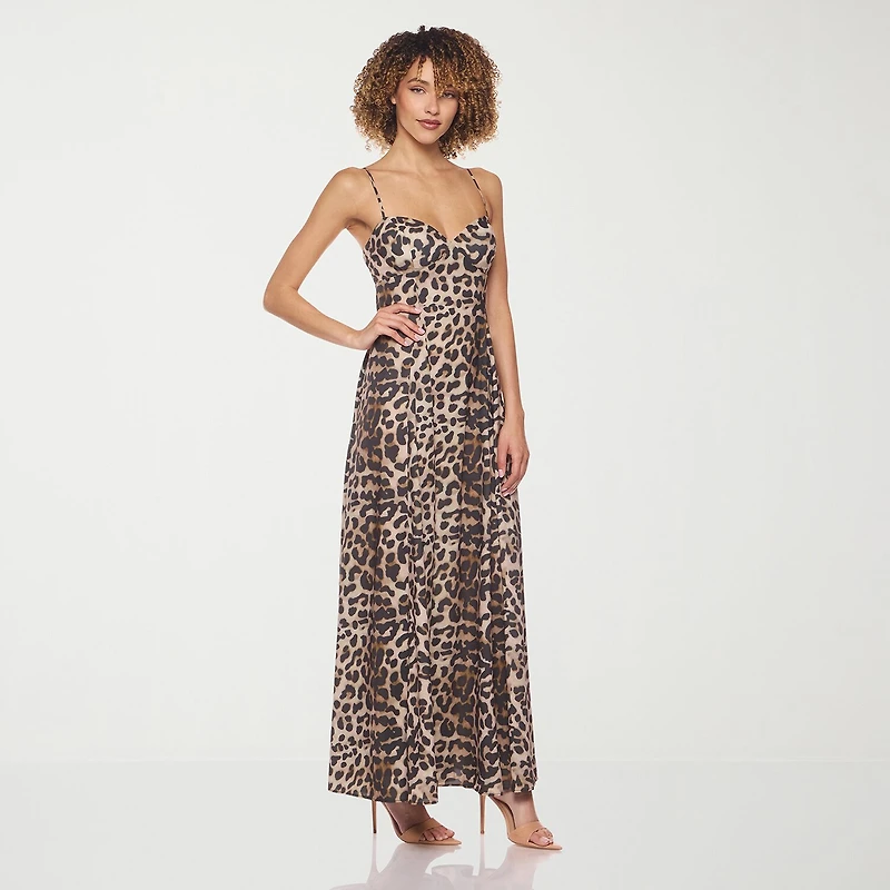 belle vie Womens V Neck Sleeveless Maxi Dress