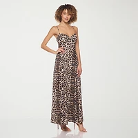 belle vie Womens V Neck Sleeveless Maxi Dress