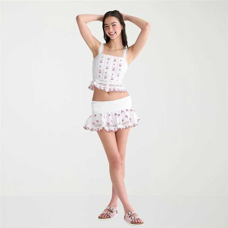 AEROPOSTALE Womens Juniors Sleeveless Peplum Top