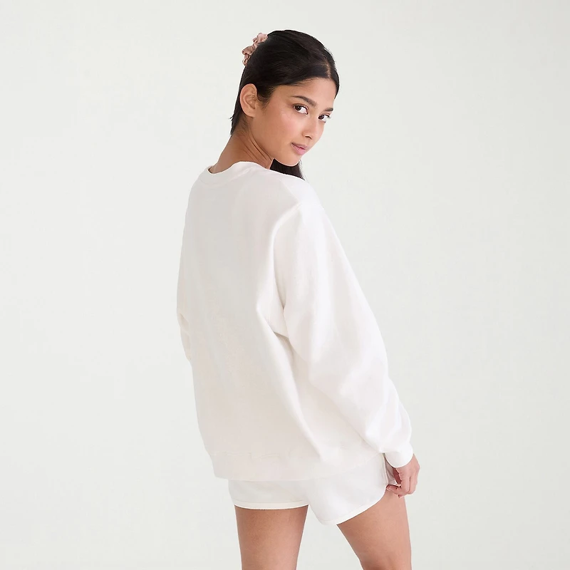 AEROPOSTALE Womens Juniors Crew Neck Long Sleeve Sweatshirt