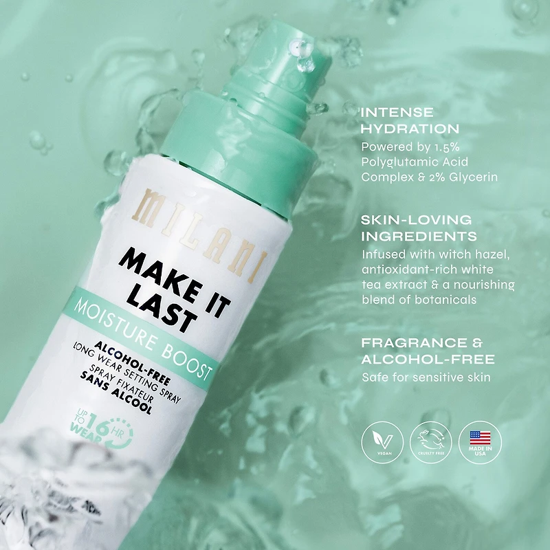 MILANI Make It Last Moisture Boost Alcohol-Free Setting Spray