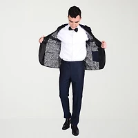 The Savile Row Co Diamond Weave Mens 2-pc. Tuxedo
