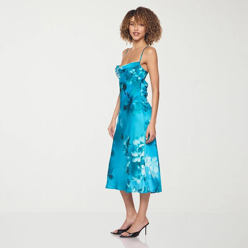 B. Smart Womens Juniors Sleeveless Floral Slip Dress