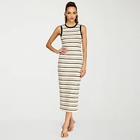 belle vie Womens Midi Scoop Neck Sleeveless Maxi Dress