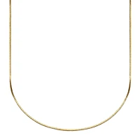 10K Gold Venetian Box Chain Necklace