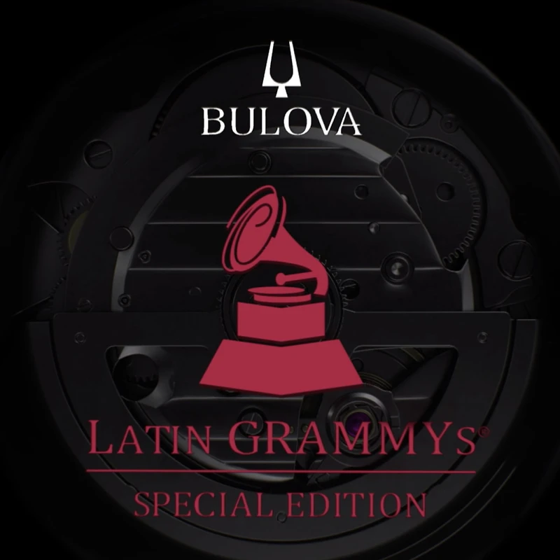 Bulova Latin Grammy Mens Two Tone Stainless Steel Bracelet Watch 98a236