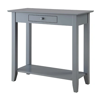 American Heritage 1 Drawer Hall Table with Shelf