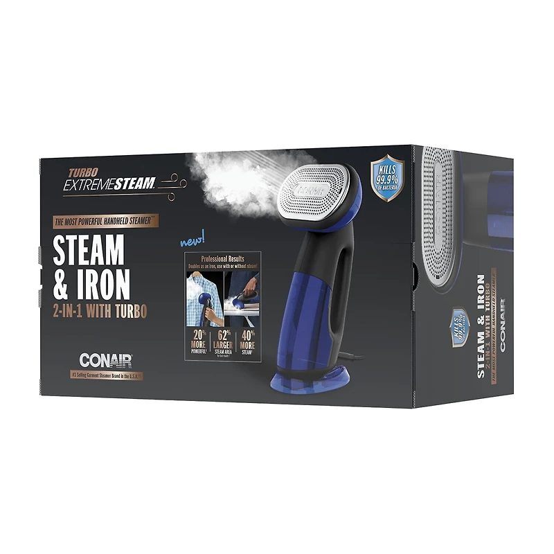 Conair Turbo Extremesteam® Steam and Iron 2-In-1 with Turbo