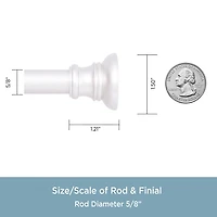 Kenney Twist & Fit 5/8 Tension Curtain Rod