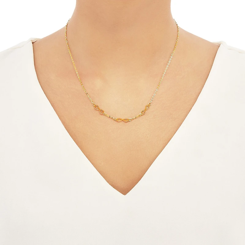 Unisex Adult 14K Gold 22 Inch Curb Chain Necklace